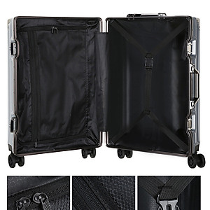 Vali Khung Nhôm Vân Nhám Chống Trầy Xước NiceVilla Size 20inch-24inch-29inch
