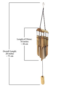 Chuông Gió Phong Thủy Bằng Trúc - Âm Thanh Thư Giãn - Sản Phẩm Thủ Công Thân Thiện Môi Trường