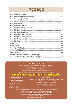 Đồ Giải Kinh Lạc Huyệt Vị Cơ Thể (Tái Bản 2023)