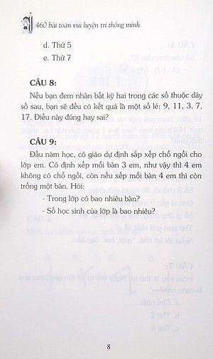 Sách 460 Bài Toán Vui Luyện Trí Thông Minh
