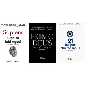 Combo Sapiens: Lược Sử Loài Người và Homo Deus: Lược Sử Tương Lai + 21 Bài Học Cho Thế Kỷ 21 (Tác giả: Yuval Noah Harari)