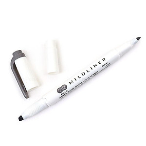 Viết Lông Dầu Dạ Quang Mildline Zebra Wkt7-Mdgr - Xám