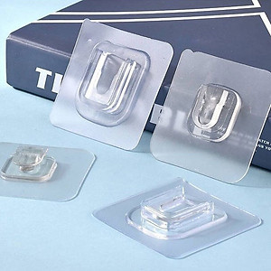 Combo 5 Miếng Dán Chữ U Đa Năng Treo Ổ Điện, Treo Hộp Giấy
