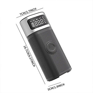 Máy Bơm Lốp Không Dây Công Suất Lớn 150PSI 9A 96W Vỏ Hợp Kim Nhôm Kiêm Sạc Dự Phòng Powerbank Tự Động Ngắt Khi Đủ Hơi