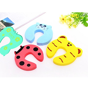 Miếng Xốp Cài CHẶN CỬA HÌNH THÚ Đáng Yêu Chống Kẹp/Kẹt Tay Bé - Chống Va Đập Cửa Sập, Chặn Gió - Hàng chính hãng ( Giao họa tiết ngẫu nhiên)
