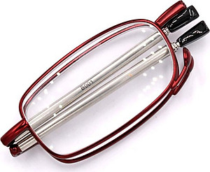Kính gập 868 màu đỏ tròng lão 2.5 độ