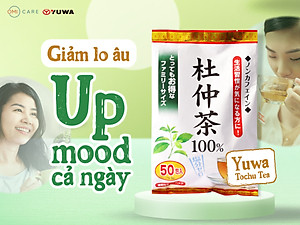 Trà Lá Đỗ Trọng Yuwa 100% Lá Đỗ Trọng Giảm Stress, Chống Lão Hóa , Hỗ Trợ Giảm Cân, Tốt Cho Tim Mạch