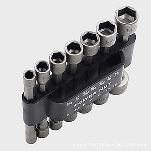 Bộ 14 đầu vặn khẩu cho khoan chuyên dụng loại 1 - 14 đầu tuýp chân lục giác - Hàng chính hãng 