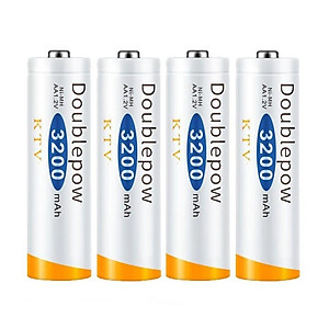 Combo Sạc Tự Ngắt Thông Minh UK83 Đổi Đèn Khi Sạc Đầy Kèm 8 Pin Doublepow 3200Mah Dung Lượng Chuẩn
