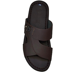 Dép Nam Quai Ngang HA NAM Da Bò Thật Cao Cấp DN2074