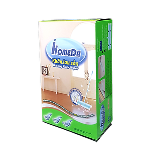 Combo 4 Tặng 1 Hộp Khăn lau sàn hút bụi tĩnh điện Ihomeda ( 25 khăn/ hộp) -  Combo 4 Free 1 iHomeda static dusting floor dry wipes ( 25 sheets/ box)