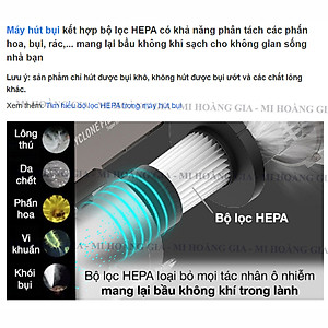 Máy Hút Bụi Deerma Cầm Tay 2 trong 1 DX700S - Hàng chính hãng