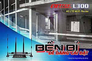 Thiết bị phát sóng WIFI 4G APTek L300 - Hàng chính hãng