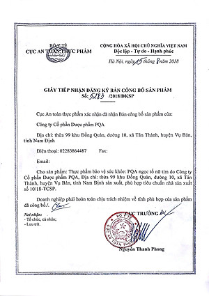 Ngọc Tố Nữ PQA Giúp Bồi Bổ Nguyên Khí, Điều Hòa Kinh Nguyệt Và Hạn Chế Biểu Hiện Rối Loạn Do Tiền Mãn Kinh Hộp 150 Viên