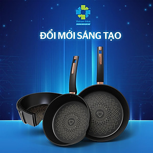 Chảo chống dính Ultra Titanium Sunhouse 20-30cm dùng trên mọi loại bếp - bảo hành chính hãng sản phẩm kèm phiếu bảo hành