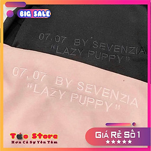   Áo khoác nỉ bông Cardigan KN11 Lazy Puppy hình cún con dễ thương, siêu xinh, chất liệu cao cấp, co giãn thoải