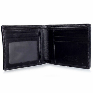 Ví Nam Da Cá Sấu Gù Chân Huy Hoàng HT2232 (12.5 x 10 cm) - Đen