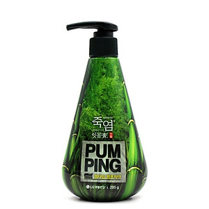 Kem đánh răng trắng răng, ngừa hôi miệng Perioe Pumping Bamboo Salt muối tre Hàn Quốc 285g