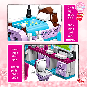 Đồ chơi lắp ráp, xếp hình Qman 4801 - Phòng của bé gái (194 mảnh ghép) - Dành cho bé từ 6 tuổi