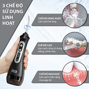 Máy tăm nước LEBENLANG cầm tay LBT1486 chống thấm IPX7, tặng kèm đầu xịt và túi vải đựng máy cao cấp - hàng chính hãng