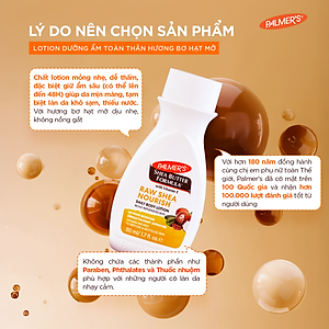(Mini Size) Sữa dưỡng thể dưỡng ẩm chuyên sâu Bơ hạt mỡ Palmer's 50ml