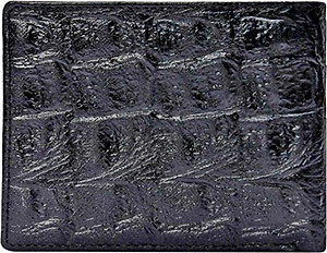 Bộ Ví & Thắt Lưng Nam Vân Cá Sấu Huy Hoàng HT2117-HT4117 (23 x 11,5 cm) - Đen