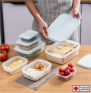 Hộp nhựa đựng thực phẩm nắp déo Fitin Pack các cỡ nội địa Nhật Bản