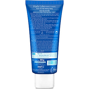 Sữa rửa mặt dưỡng trắng Hada Labo Perfect White Tranexamic Acid Cleanser 80g
