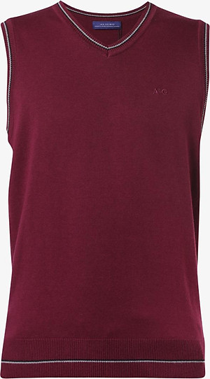 Áo len gile Aligro màu nâu đỏ ALENGL015