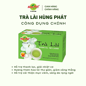 Trà Lài Túi Lọc Thượng Hạng Hộp 25 Gói - Hùng Phát Thương Hiệu 35 Năm