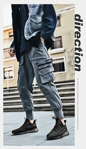 Giày thể thao nam, giày chạy bộ đế êm nhẹ, thoáng khí đế cao su đúc, chống trơn trượt hạn chế mòn – BEE GEE – GNA1022B