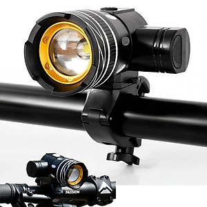 Combo Đèn Pha Trước Cho Xe Đạp Siêu Sáng Sạc Được USB Chống Nước (Kèm Chân Đế Trượt) Và Đèn Hậu Cảnh Báo (Màu Đỏ) Xe Đạp Led Gắn Đuôi Phía Sau Mai Lee