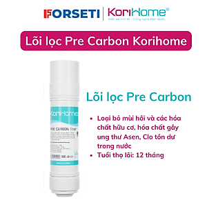 Combo 4 lõi lọc thô: 2 Sediment + 2 Pre carbon chính hãng Korihome 