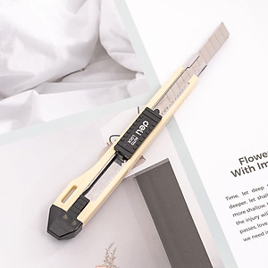 Dao rọc giấy, chất liệu lưỡi bằng hợp kim SK5 DELI - Combo 2 chiếc - WD10150