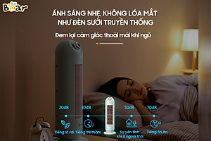 Máy Sưởi Ấm Gốm Bear DNQ-C20B1 Không Làm Khô Da Công Suất 2000W - Hàng Chính Hãng