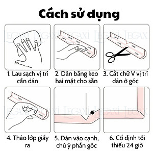 Dây xốp bọc cạnh bàn chữ W mút xốp bọc chân bàn vật dụng trong nhà chống va chạm bảo vệ Legaxi