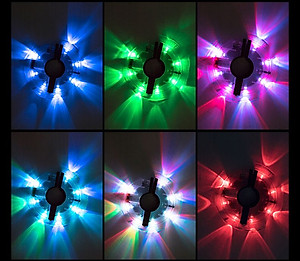 Đèn Led Gắn Bánh Xe Đạp 7 Màu (Trục Giữa phi 19-36mm) Có Sạc Điện USB Chống Nước Trang Trí Cho Xe Đạp Người Lớn Mai Lee