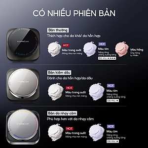 Phấn phủ CARSLAN dạng bột từ tính kiềm dầu màu đen chống nước chống mồ hôi che phủ bóng dầu cho mặt 8g