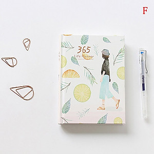 Sổ tay kế hoạch ghi chép Planner 365 Ngày nhật ký cao cấp Lalunavn