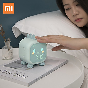 Xiaomi Đồng hồ báo thức Led Hoạt hình Điều khiển bằng giọng nói Có hẹn giờ Ánh sáng ban đêm Đào tạo giấc ngủ cho trẻ em với màn hình hiển thị nhiệt độ