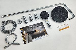 Bộ cây sen đa năng dùng cho máy nước nóng trực tiếp, củ sen, vòi lạnh Eurolife EL-SCL02