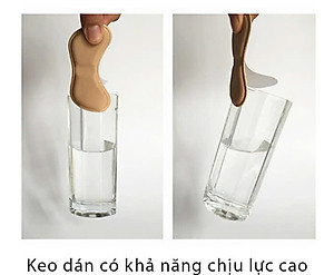 Bộ 2 cặp lót giày 4D bảo vệ gót chân và chống tuột gót giày (loại bầu) 1 CẶP KEM VÀ 1 CẶP ĐEN