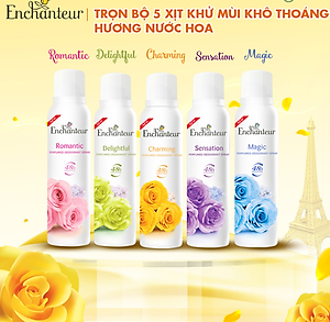 Xịt khử mùi toàn thân Enchanteur Delightful (150ml)