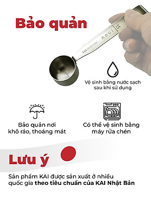 Bộ Muỗng Đong Định Lượng KAI Nhật Bản - Select 100 - Bộ 4 Cái/5 Cái