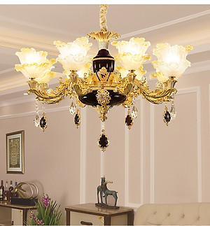 Đèn chùm - đèn trần trang trí nội thất IRELIA phong cách Châu Âu hiện đại