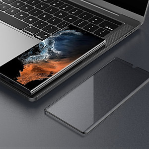 (Mua 1 tặng 1) Tấm dán màn hình curved film full viền 3D cho Samsung Galaxy S23 Ultra hiệu Nillkin Full Glue Screen Protector có độ mỏng chỉ 0.23mm, mặt vát cạnh 2.5D ôm sát toàn bộ viền, tặng kèm khung tự dán dễ dàng dán tại nhà - Hàng nhập khẩu