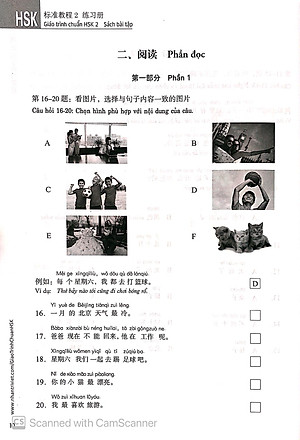 Giáo Trình Chuẩn HSK 2 - Sách Bài Tập (Quét Mã QR Để Nghe File MP3)(Tái Bản)