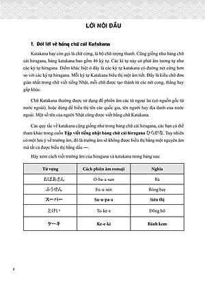 Sách Tập Viết Tiếng Nhật Bảng Chữ Cái Katakana