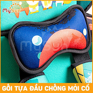 Ghế đai ngồi xe Ô TÔ trẻ em an toàn có gối đỡ cổ, ôm hông cho bé trai, gái 1 2 3 4 5 6 7 8 tuổi
