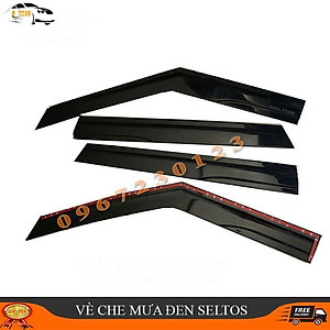 Vè che mưa nhựa đen Thái chuẩn form xe KIA SELTOS 2020- 2021